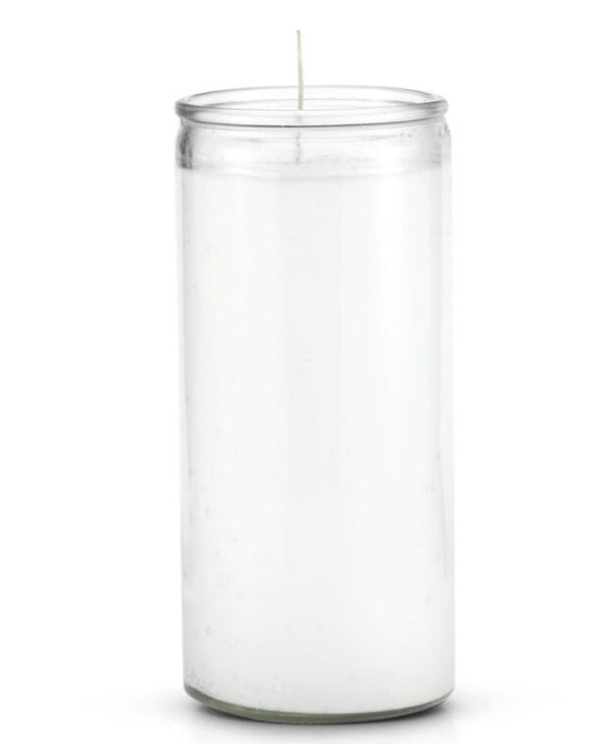 14 Day Plain Candle White-Psychic Conjure