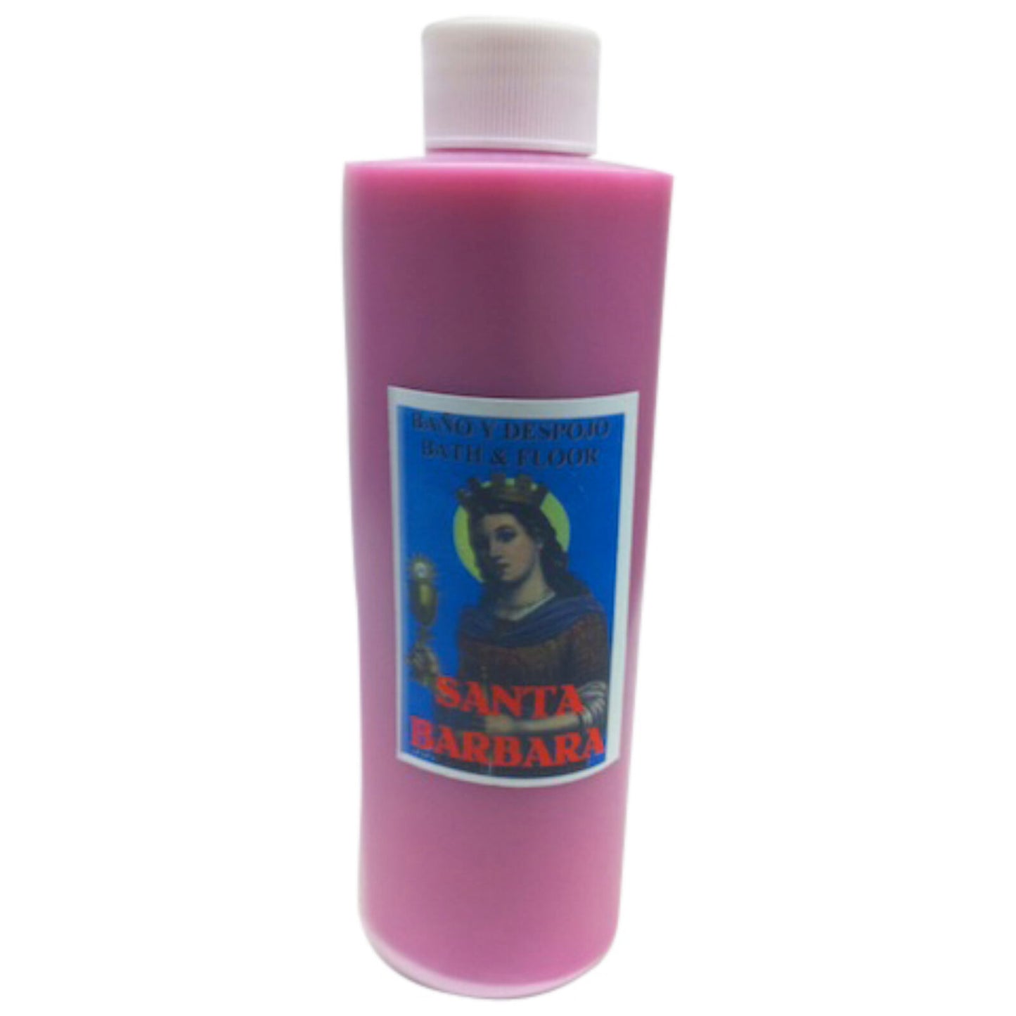 Saint Barbara Bath & Floor Wash 8oz bottle, a powerful herbal bath wash designed to protect and cleanse your home from negative energy.