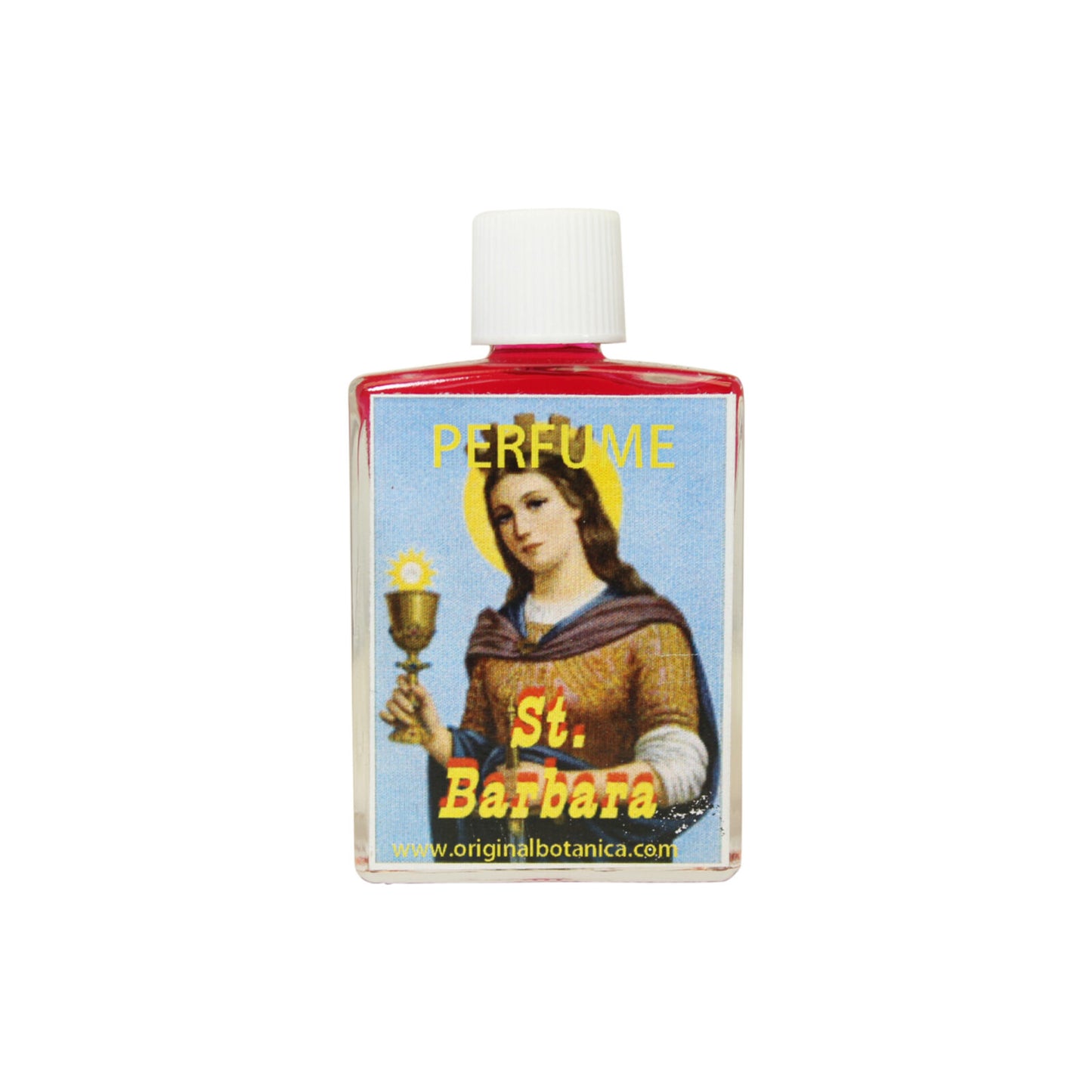 Saint Barbara Perfume - A spiritual perfume in a beautiful 1oz glass bottle blending floral, woody, and spicy notes for courage and protection.