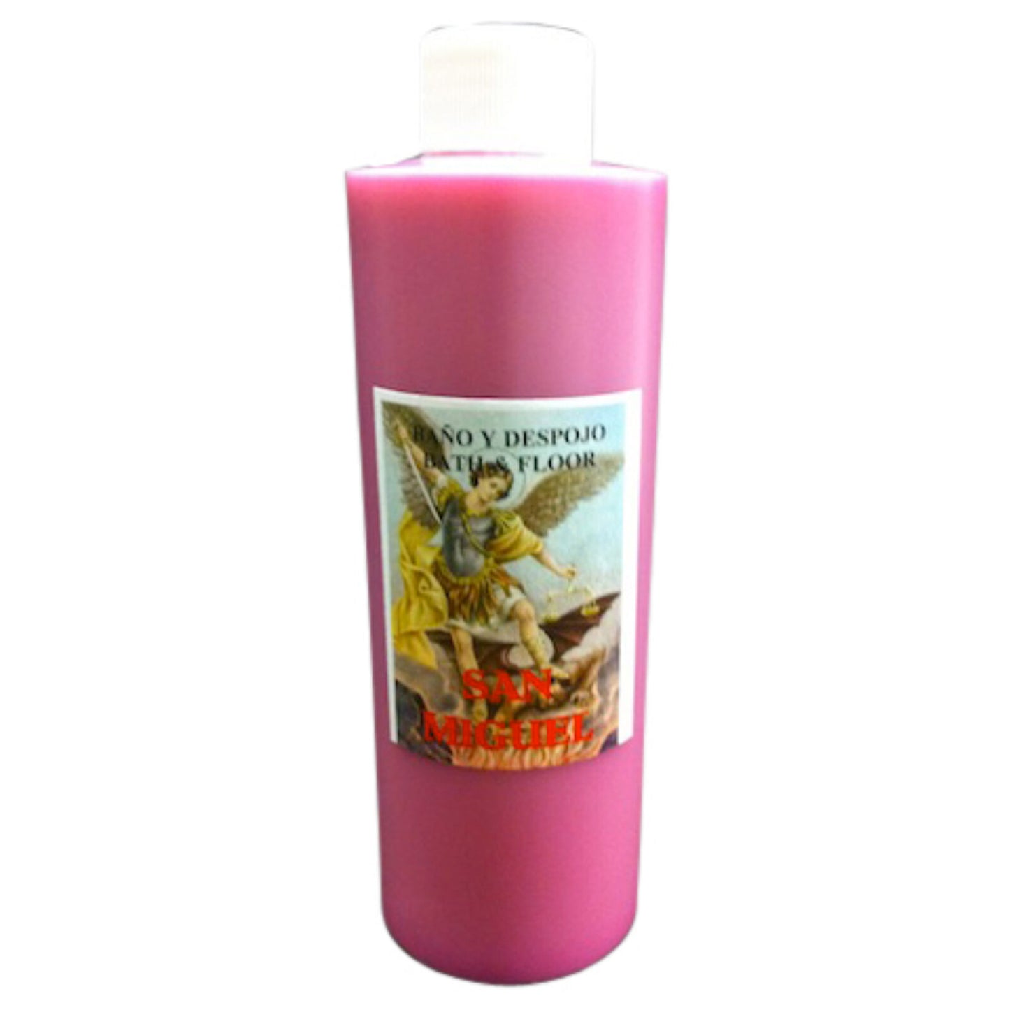 Saint Michael (San Miguel) Bath & Floor Wash for spiritual guidance and protection, featuring natural ingredients for cleansing. Ideal for personal and home use, targeting 'saint michael bath wash'.