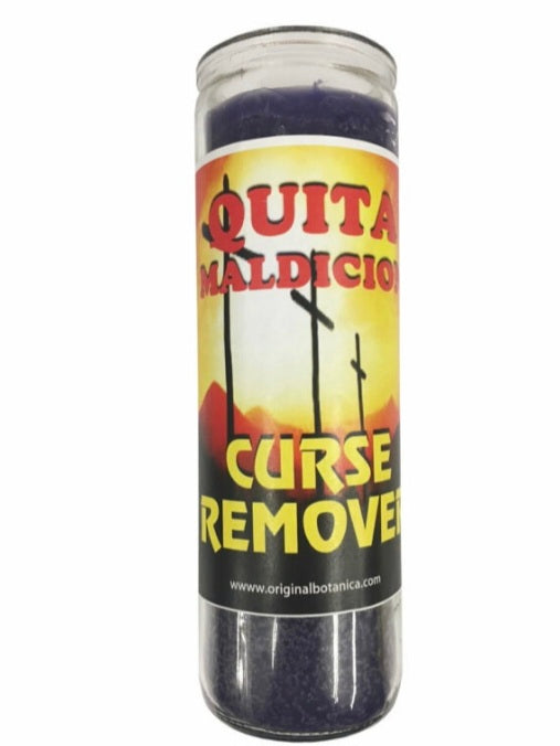 Curse Remover Custom Scented Candle promoting effective curse removal, perfect for breaking hexes and bringing peace of mind.