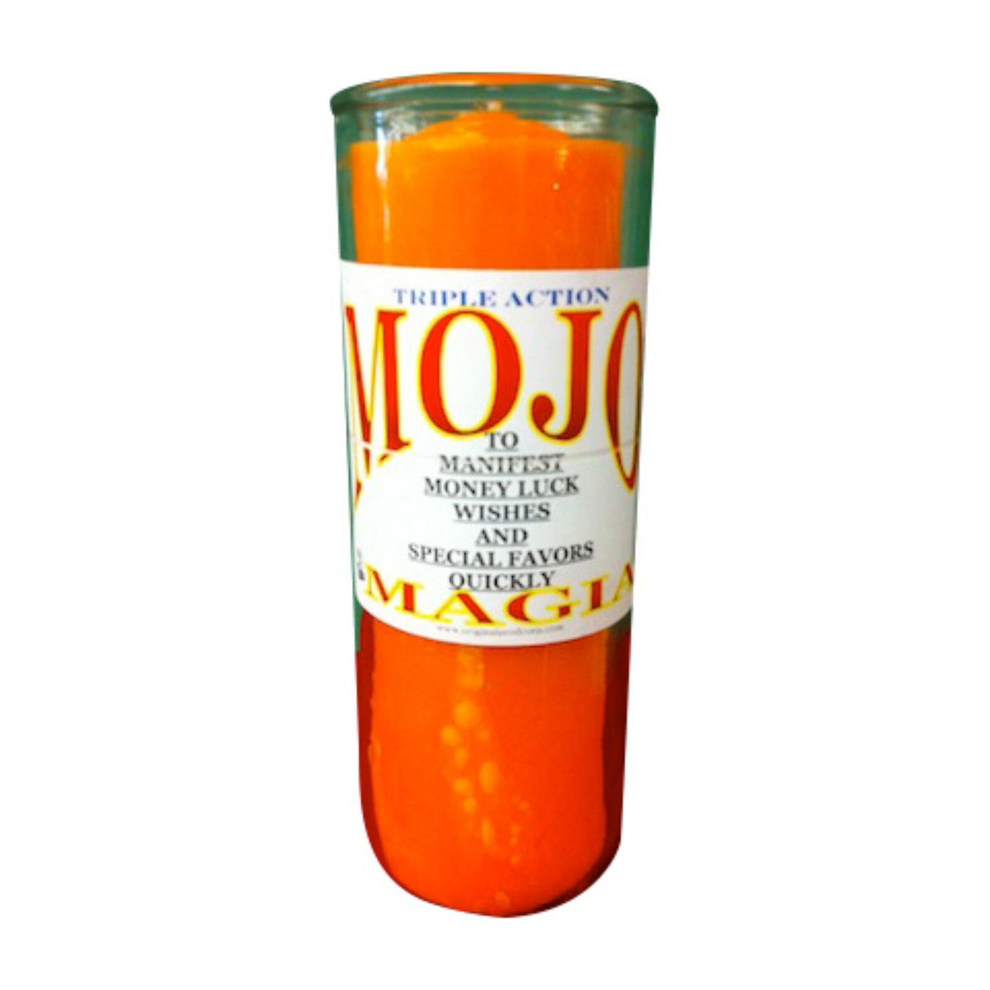 Mojo Custom Big Al Candle - a vibrant custom manifestation candle designed to help you manifest your wishes, featuring high-quality ingredients for best results.