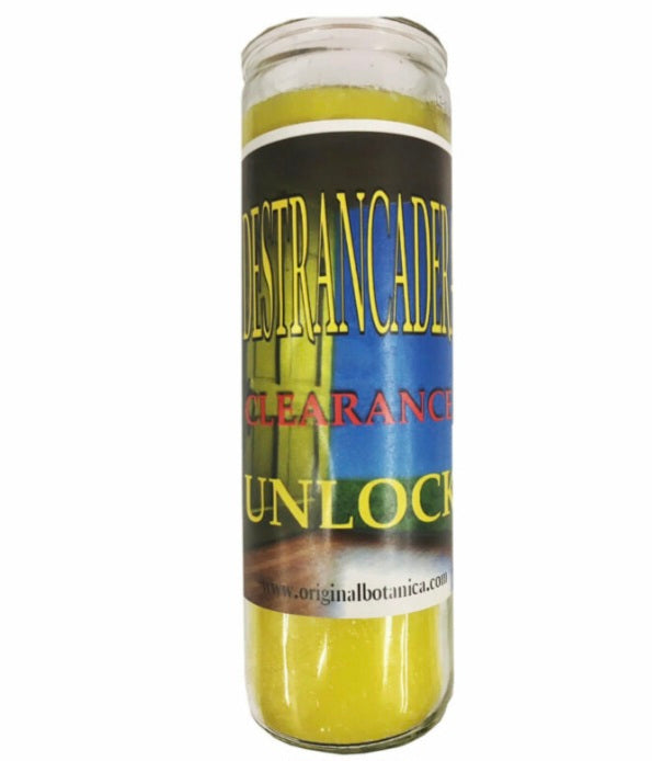 Destrancadera (Unleash) Custom Scented Candle by Psychic Tyra, perfect for unlocking your path to success, a must-have destrancadera candle for prosperity.