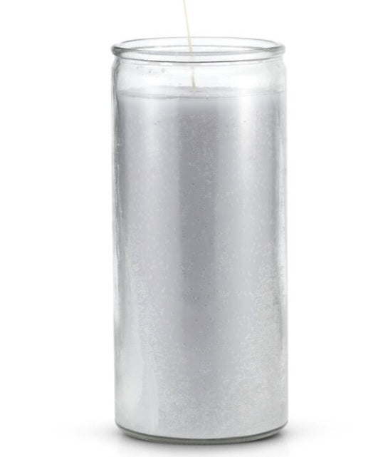 14 Day Plain Grey Candle-Psychic Conjure