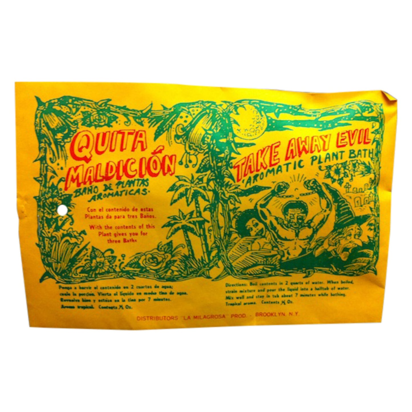 Curse Remover Herb Bath (Quita Maldicion) - a powerful curse remover bath designed to dispel negative energy and purify your aura.