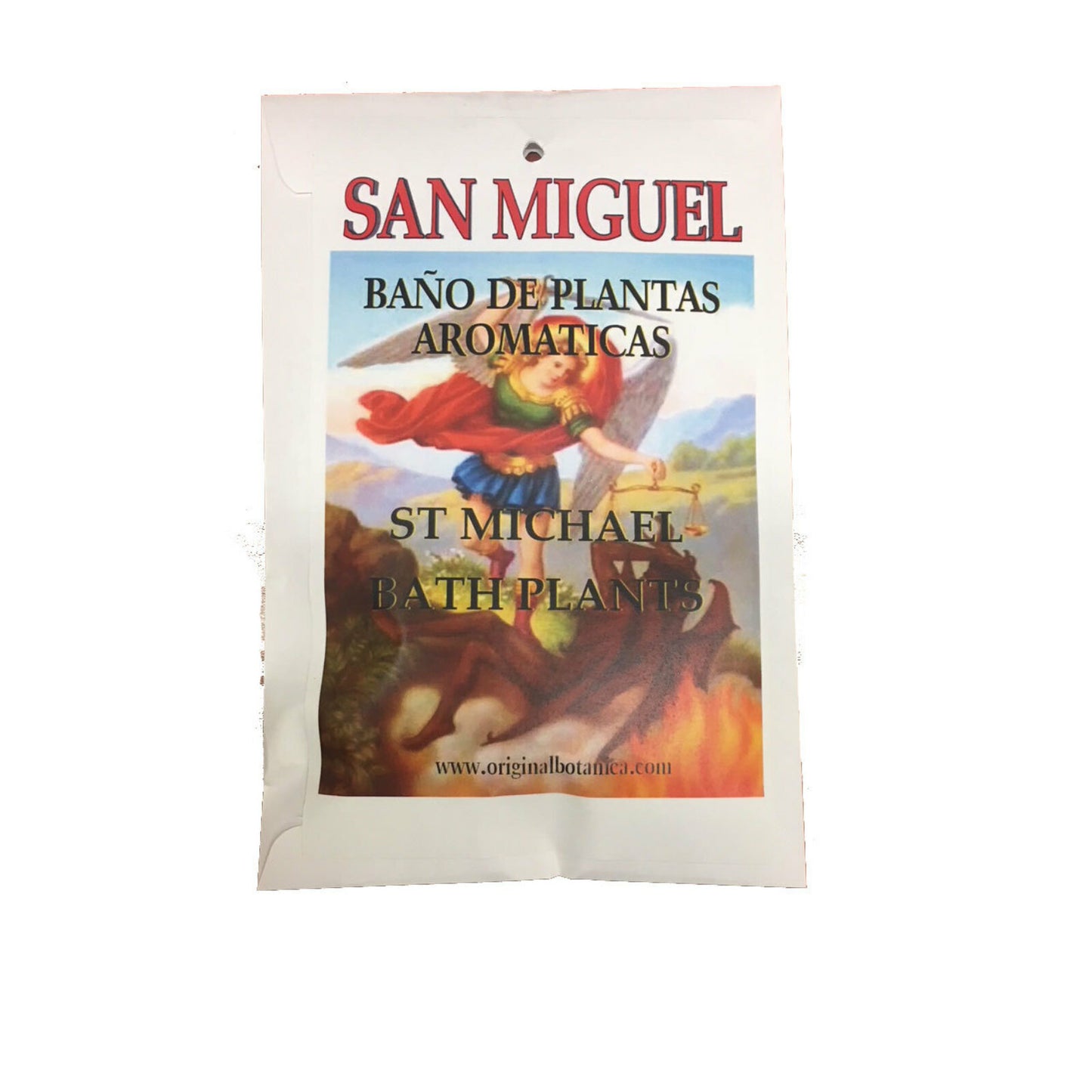 Saint Michael (San Miguel) Herb Bath - a blend of aromatic herbs and essential oils used for protection and guidance from the archangel Saint Michael, also known as the saint michael herb bath.
