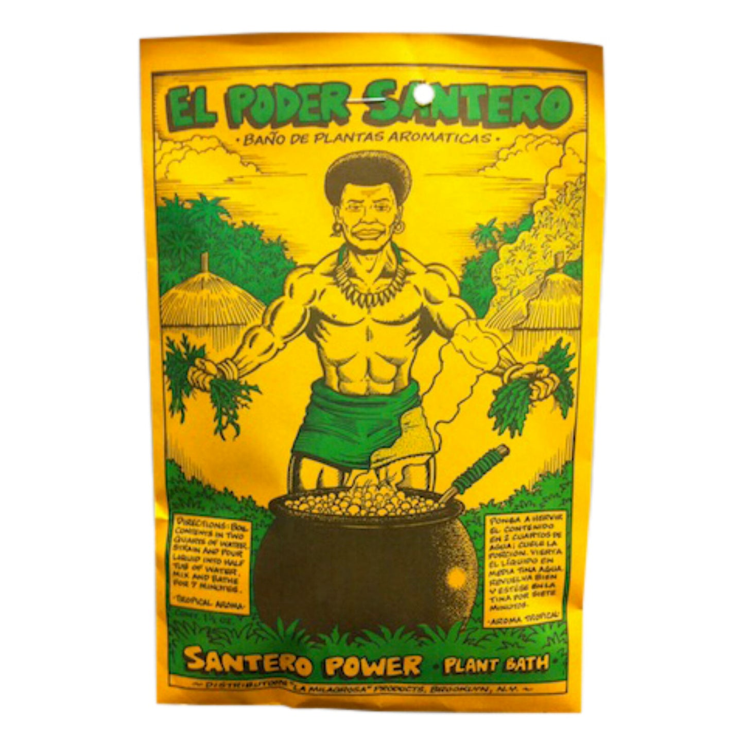 Poder Santero Herb Bath from Psychic Tyra, featuring santeria bath herbs for ritual bathing to attract love, money, and protection.