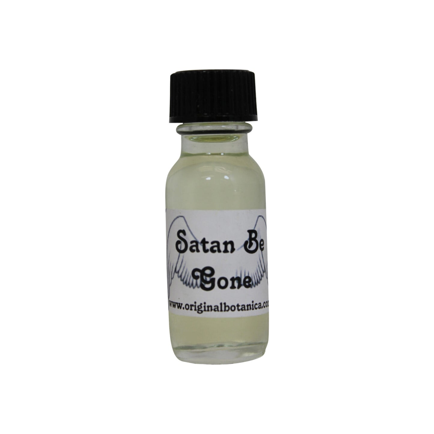 Satan Be Gone Oil by Psychic Conjure, a potent magical oil for uncrossing and protection from negative energies.