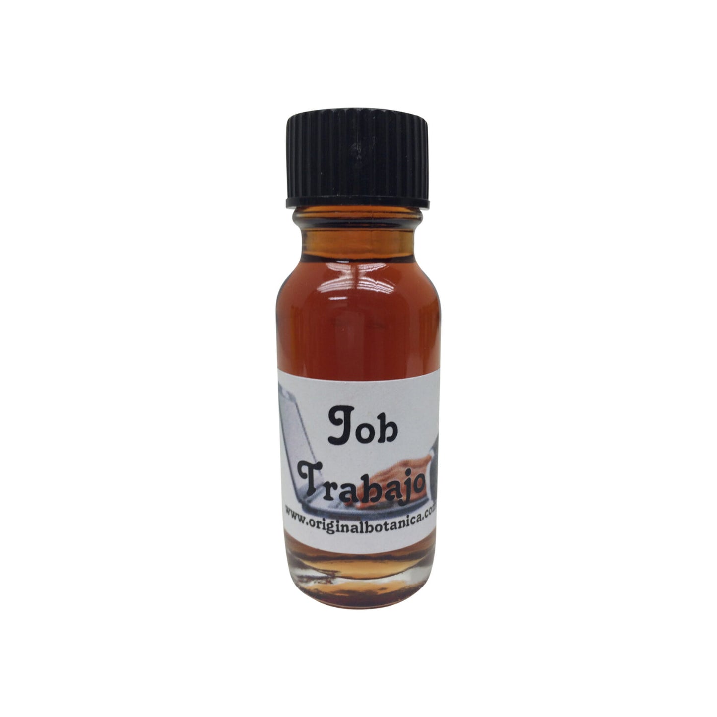Job Oil by Psychic Conjure used to attract job opportunities and enhance career advancement, perfect for anointing candles or wearing on the body.