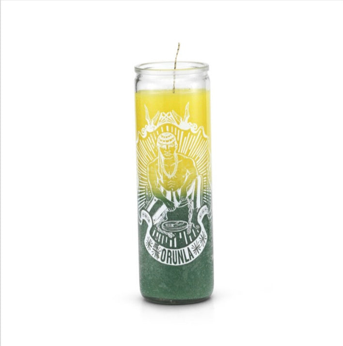 Orula (Orunla) 7 Day Orisha Candle for spiritual growth and connection to the divine. Perfect for those seeking to unlock their spiritual potential with an Orula candle.