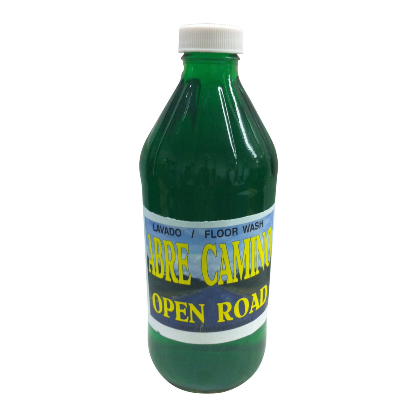 Open Road Floor Wash in a 16oz glass bottle designed to attract abundance and success, ideal floor wash for prosperity.