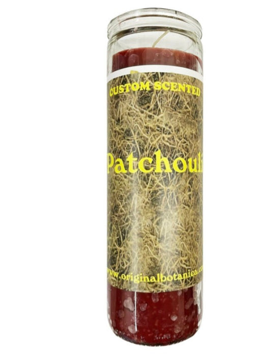 Patchouli Custom Scented Candle for love spells candle rituals, hand-poured for prosperity and fertility.