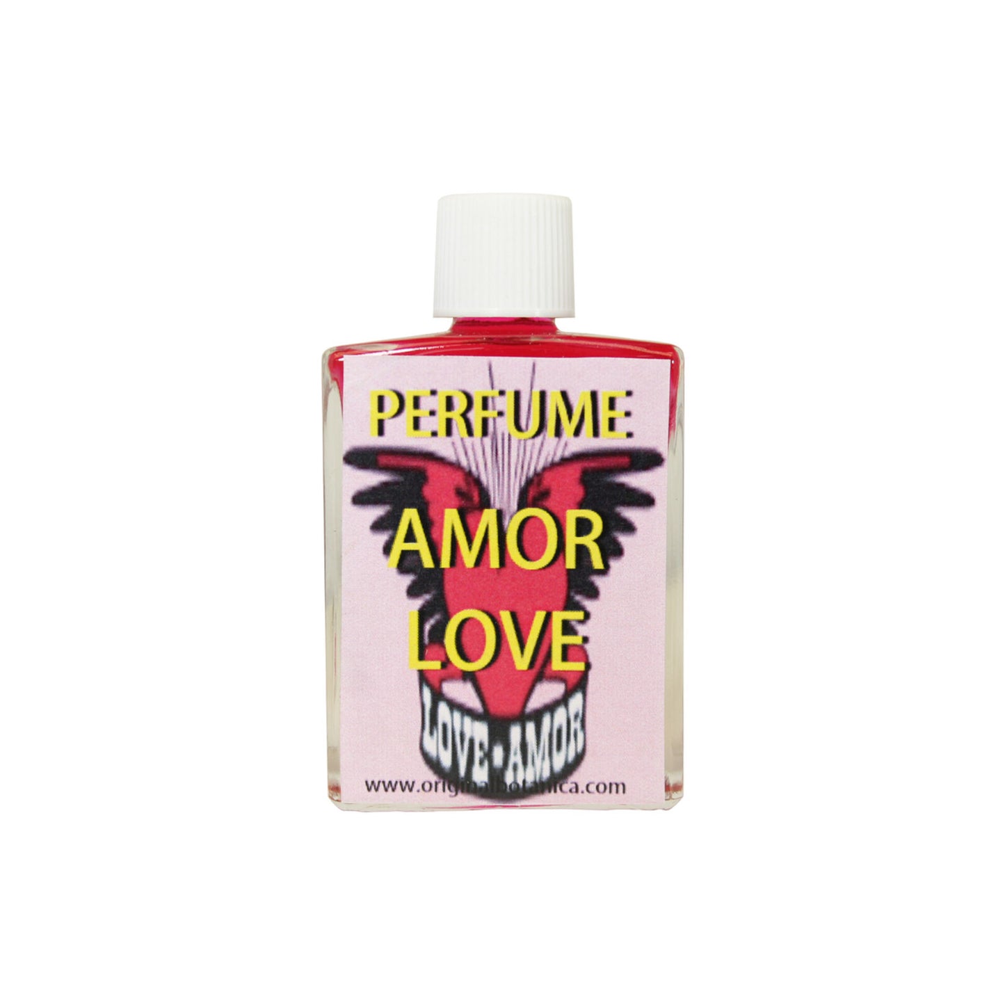 Love - Amor Perfume in a 1oz glass bottle, ideal for enhancing love attraction and perfect for spiritual baths.