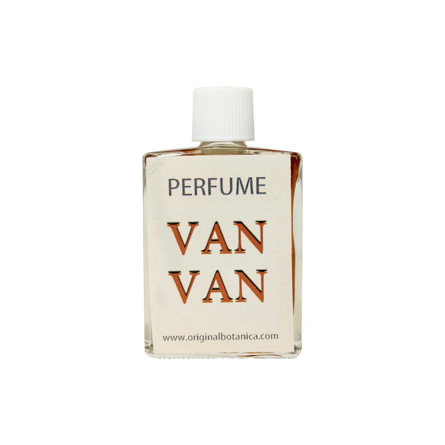 Bottle of Van Van Perfume by psychic tyra, an essential blend for good luck and protection.