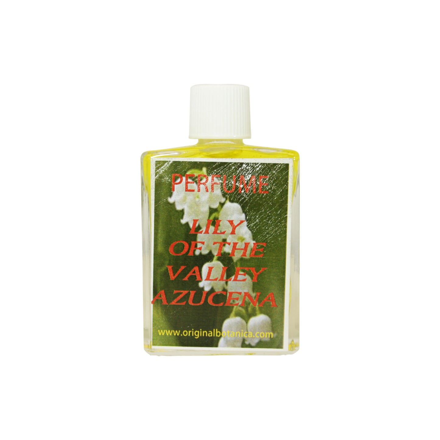 Lily of the Valley Perfume in a stylish 1oz glass bottle, showcasing the exquisite lily of the valley fragrance perfect for any occasion.