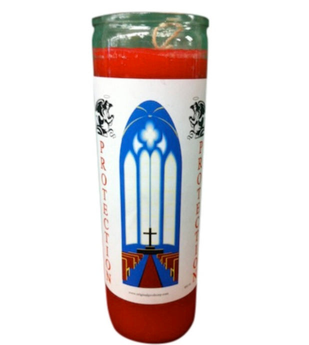 Protection Custom Scented Candle - A hand-prepared protection candle designed to shield against evil influences, crafted with natural ingredients and essential oils.