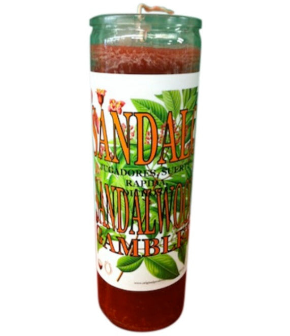 Sandalwood Custom Scented Candle - A candle for good luck, hand-poured with natural ingredients for a soothing atmosphere and prosperity.