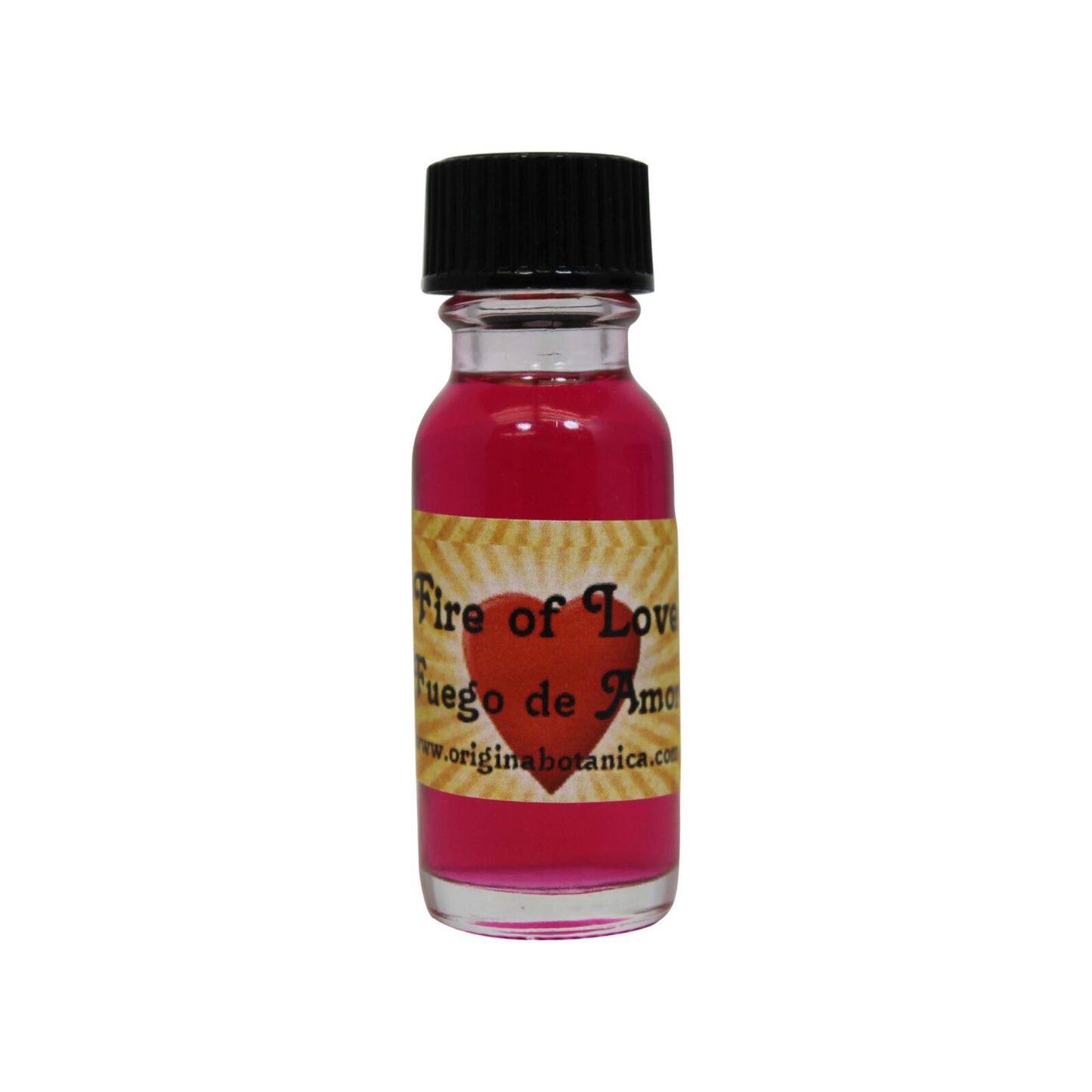 Fire of Love Oil product image showcasing its enchanting bottle and label, perfect for rekindling passion in your love life with fire of love oil.