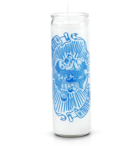Fruit of Life 7 Day 1 Color Prayer Candle-Psychic Conjure