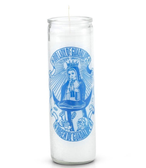Our Lady of Guadalupe candle, the Virgen de Guadalupe 7 Day Saint Candle from Psychic Conjure, designed to bring comfort and spiritual guidance.