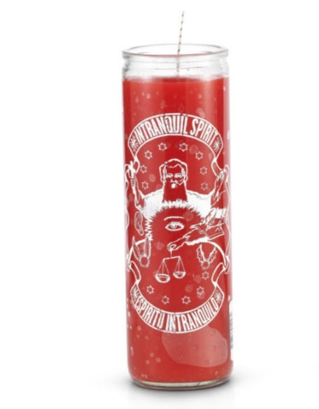 Intranquil Spirit (Espiritu Intranquilo) 7 Day 1 Color Prayer Candle-Psychic Conjure