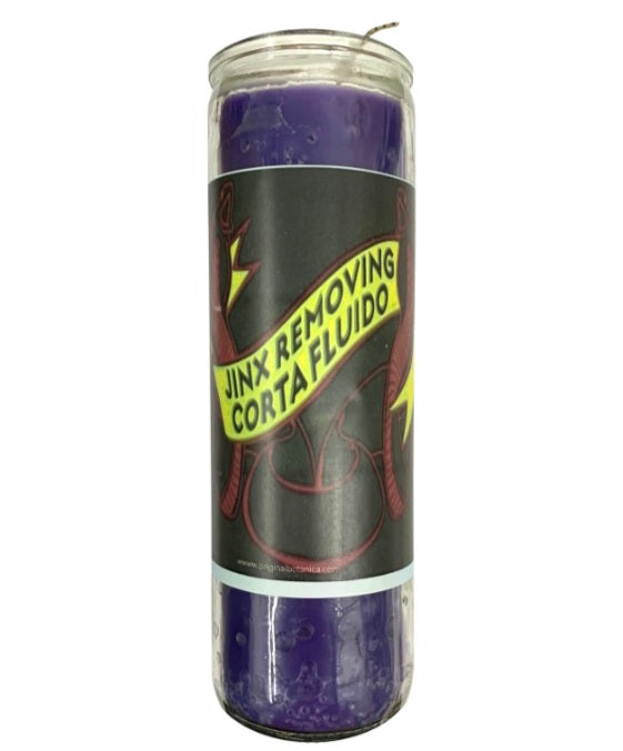 Jinx Removing 7 Day Prayer Candle designed to eliminate jinxes and curses, perfect for breaking hexes.