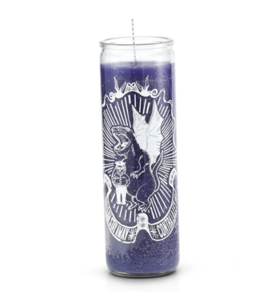 Law Stay Away 7 Day Purple Ritual Candle-Psychic Conjure