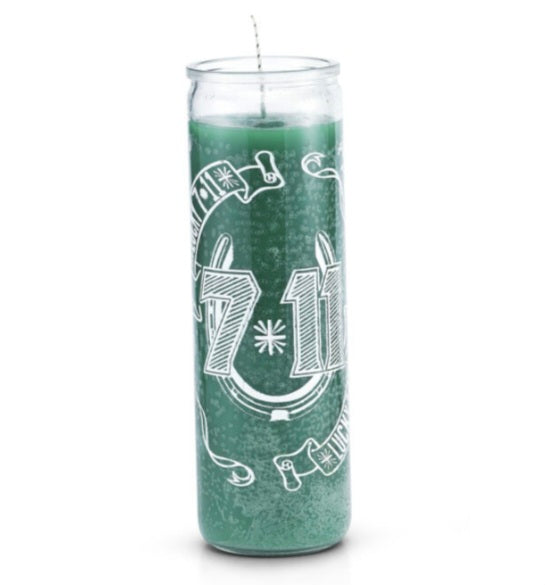 Lucky 7/11 7 Day 1 Color Prayer Candle, a vibrant spiritual candle for luck, perfect for manifesting your desires.