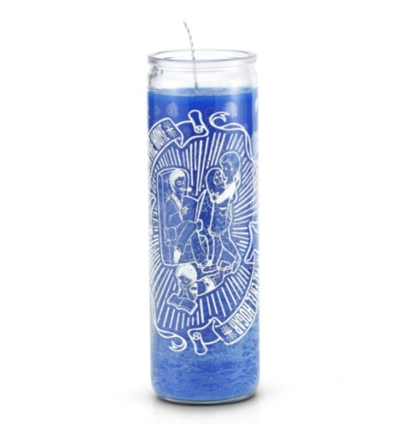Peace In The Home 7 Day 1 Color Prayer Candle, a soothing peace candle for home to promote harmony and tranquility among family members.