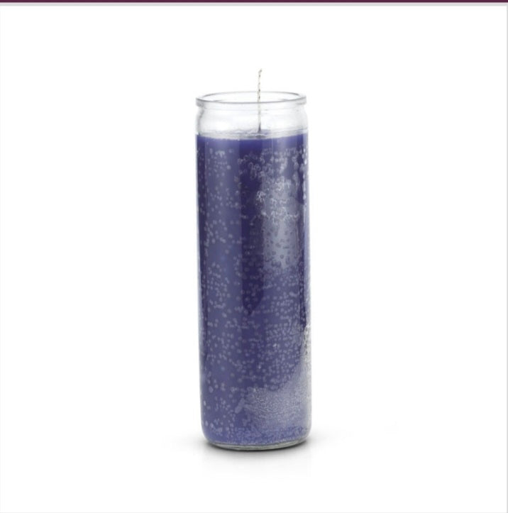7 Day Purple Plain Candles-Psychic Conjure