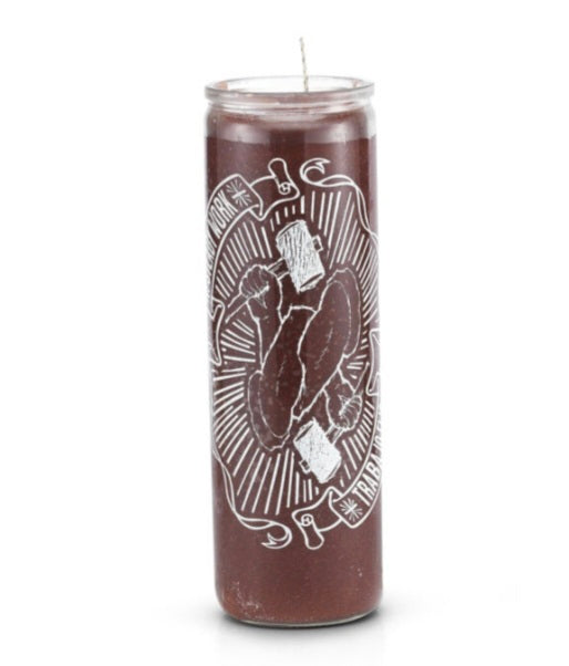 Steady Work 7 Day 1 Color Prayer Candle Brown for attracting job opportunities and removing employment obstacles. Perfect steady work candle for your manifestation practices.