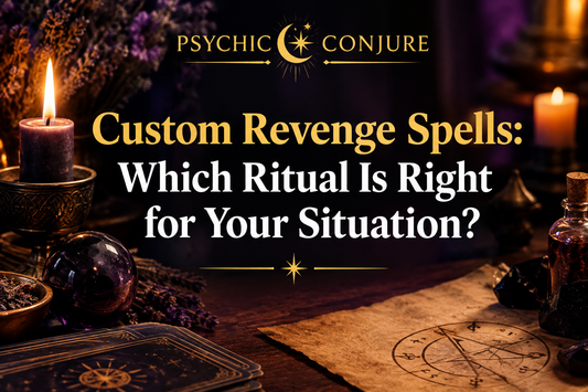 Custom Revenge Spells for Your Situation guide featuring spiritual rituals tailored to personal conflicts and emotional closure