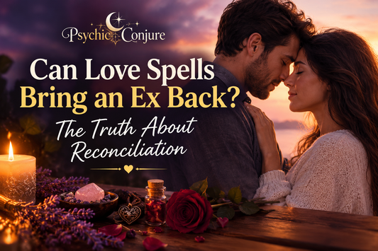 Conceptual illustration for “Can Love Spells Bring an Ex Back? The Truth About Reconciliation,” exploring Love Spells, emotional healing, and relationship reunion.