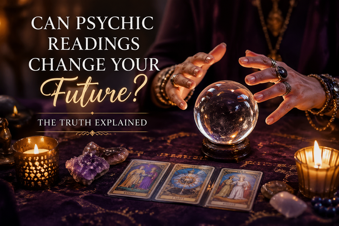 Insightful imagery showcasing the impact of Psychic Readings in guiding personal decisions and illuminating paths in life, as discussed in the blog post 'Can Psychic Readings Change Your Future? The Truth Explained (2026 Guide)'.