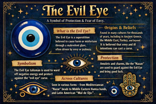 Visual comparison of Spiritual Cleansing vs Evil Eye, showcasing rituals and tools for removing the evil eye and restoring spiritual balance.