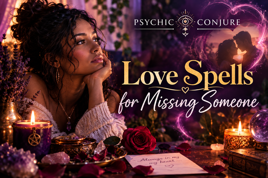 Love Spells for Missing Someone guide illustrating emotional connection, spiritual healing, and relationship reconciliation