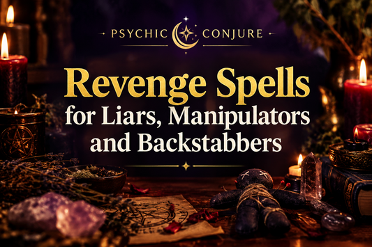 Revenge Spells for Liars, Manipulators & Backstabbers guide to spiritual rituals for betrayal, dishonesty, and broken trust