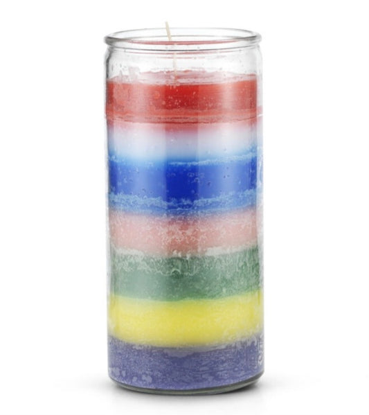 14 Day Plain 7 Color Candle-Psychic Conjure