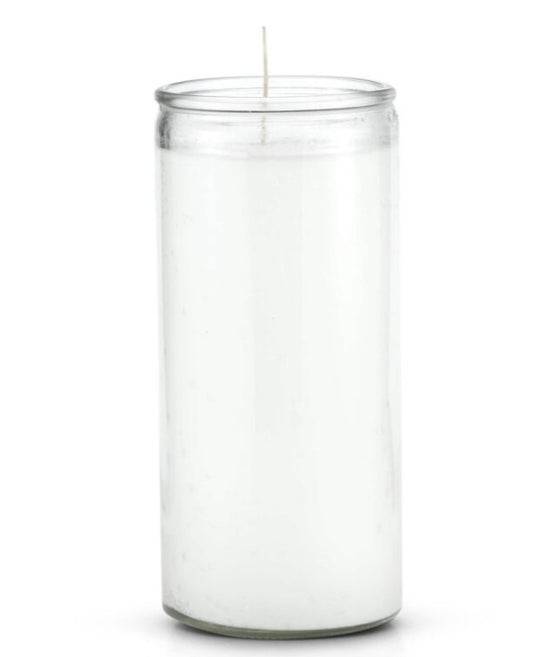 14 Day Plain Candle White-Psychic Conjure