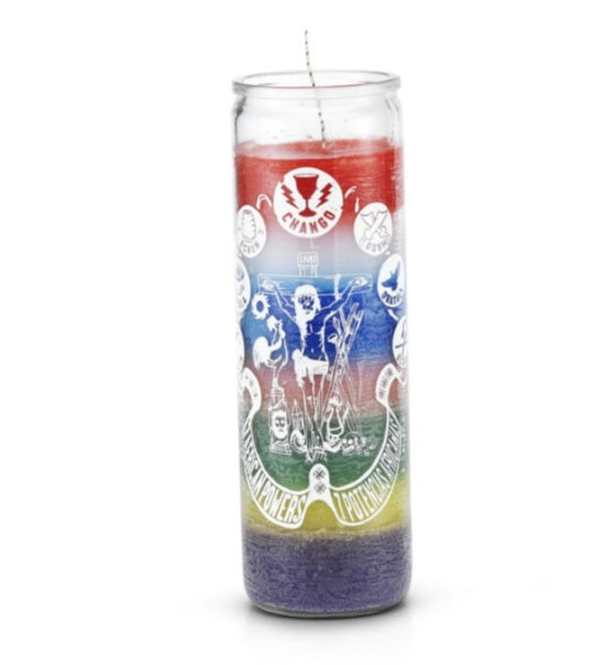 7 African Powers (Siete Potencias Africanas) Candle, 7 Color, 7 Day-Psychic Conjure