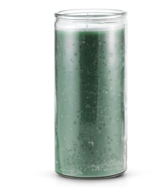 14 Day Plain Green Candle-Psychic Conjure