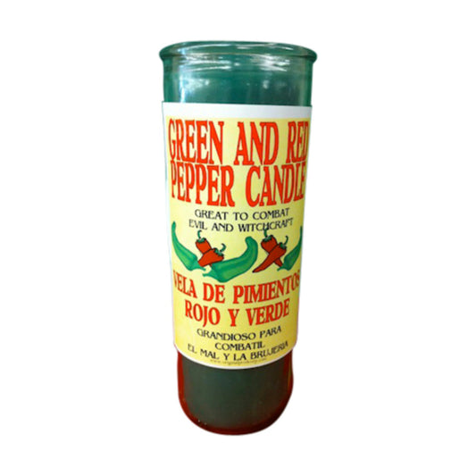 Green Pepper Custom Big Al Candle-Psychic Conjure