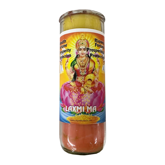 Goddess Lakshmi Custom Big Al Candle-Psychic Conjure