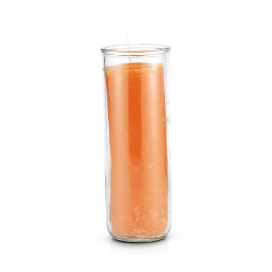 7 Day Pull Out Candle Orange-Psychic Conjure