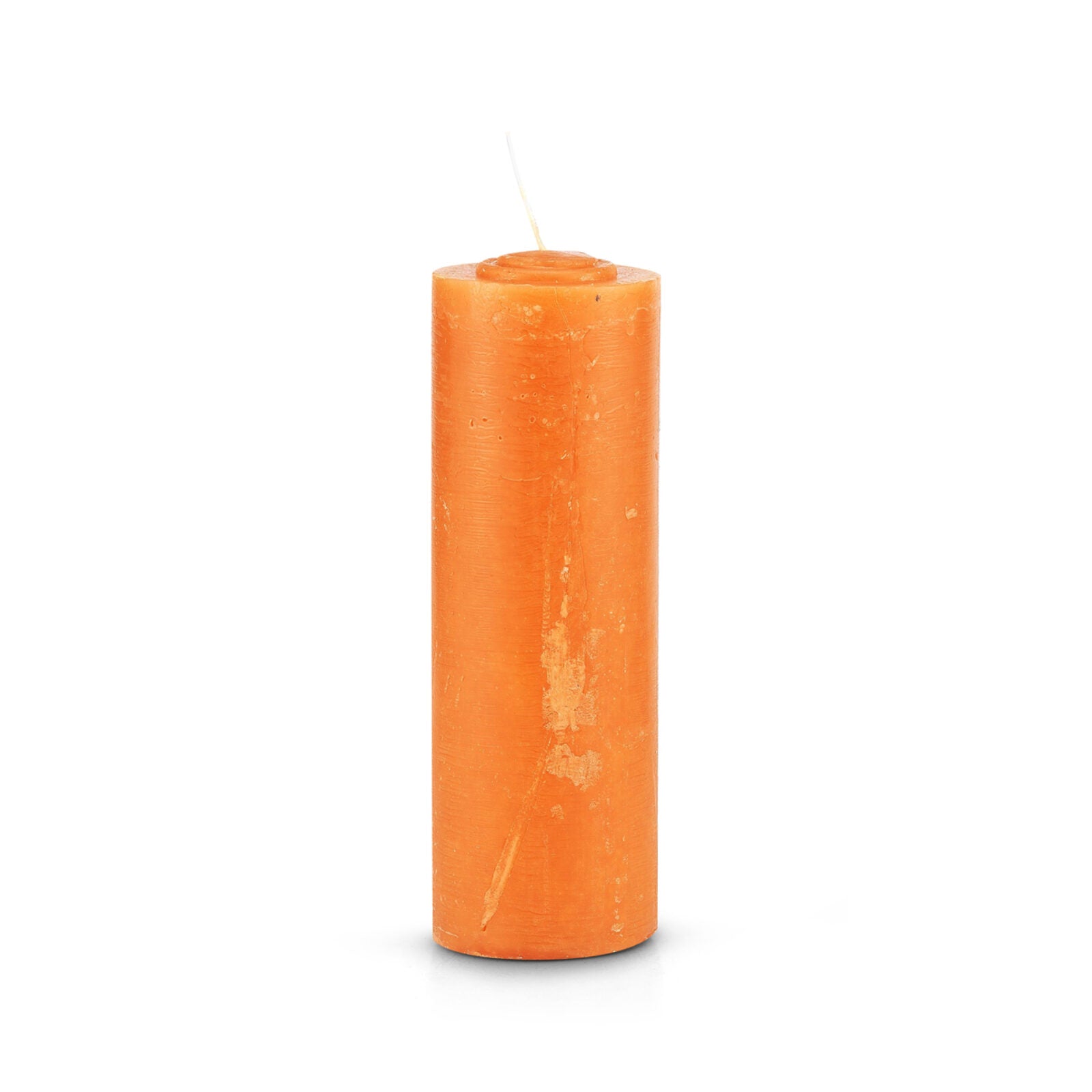 7 Day Orange Refill Candle (No Glass)-Psychic Conjure