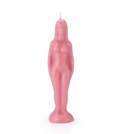 Male Image Candle Pink-Psychic Conjure