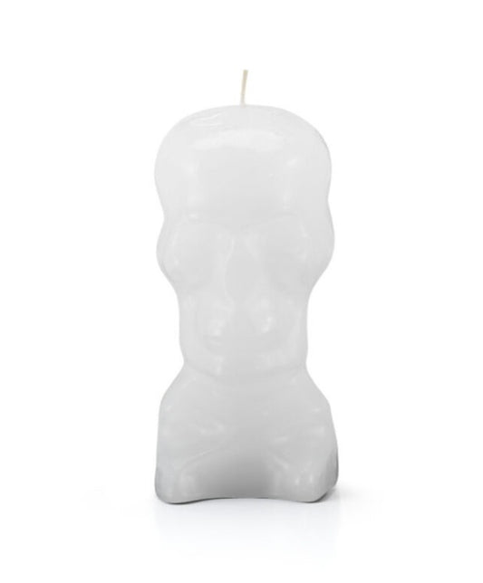 Skull Candle White-Psychic Conjure