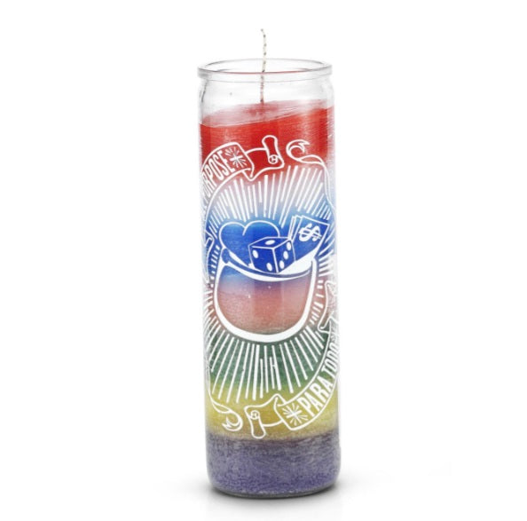 All Purpose 7 Color 7 Day Prayer Candle-Psychic Conjure