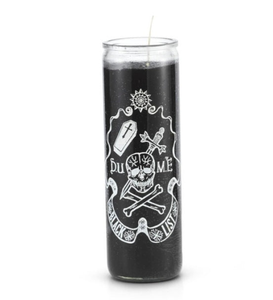 Black List 7 Day 1 Color Prayer Candle-Psychic Conjure