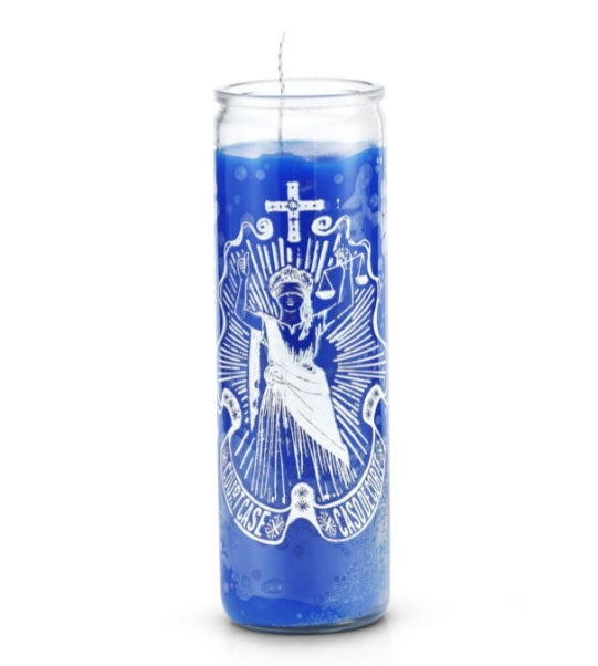 Court Case 7 Day 1 Color Prayer Candle-Psychic Conjure